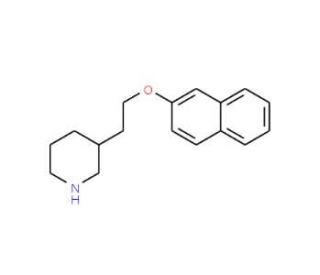 3-[2-(2-Naphthyloxy)ethyl]piperidine - chemical structure image