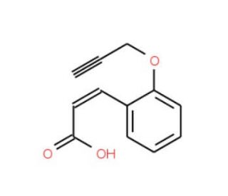 3-[2-(2-Propynyloxy)phenyl]acrylic acid - chemical structure image
