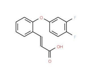 3-[2-(3,4-Difluorophenoxy)phenyl]acrylic acid - chemical structure image