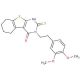 3-[2-(3,4-dimethoxyphenyl)ethyl]-2-mercapto-5,6,7,8-tetrahydro[1]benzothieno[2,3-d]pyrimidin-4(3H)-one - chemical structure i