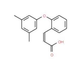 3-[2-(3,5-Dimethylphenoxy)phenyl]acrylic acid - chemical structure image