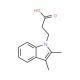 3-(2,3-Dimethyl-indol-1-yl)-propionic acid (CAS 40313-28-8) - chemical structure image