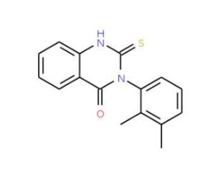 3-(2,3-Dimethyl-phenyl)-2-mercapto-3H-quinazolin-4-one (CAS 84772-24-7) - chemical structure image
