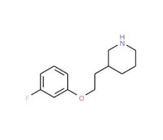 3-[2-(3-Fluorophenoxy)ethyl]piperidine - chemical structure image