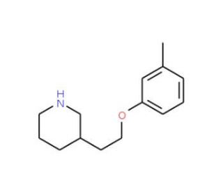 3-[2-(3-Methylphenoxy)ethyl]piperidine - chemical structure image
