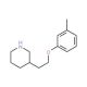 3-[2-(3-Methylphenoxy)ethyl]piperidine - chemical structure image