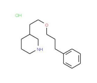 3-[2-(3-Phenylpropoxy)ethyl]piperidine hydrochloride - chemical structure image