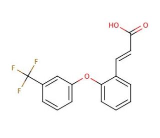 3-{2-[3-(Trifluoromethyl)phenoxy]phenyl}acrylic acid - chemical structure image