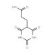 3-(2,4,6-Trioxo-hexahydro-pyrimidin-5-yl)-propionic acid (CAS 22384-33-4) - chemical structure image