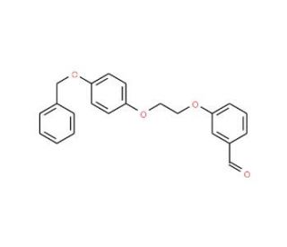 3-{2-[4-(Benzyloxy)phenoxy]-ethoxy}benzenecarbaldehyde - chemical structure image
