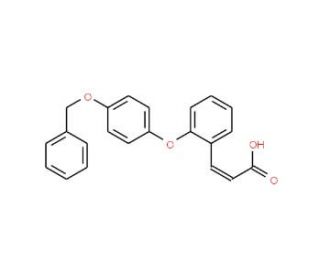 3-{2-[4-(Benzyloxy)phenoxy]phenyl}acrylic acid - chemical structure image