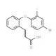3-[2-(4-Bromo-2-fluorophenoxy)phenyl]acrylic acid - chemical structure image