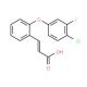 3-[2-(4-Chloro-3-fluorophenoxy)phenyl]acrylic acid - chemical structure image