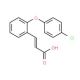 3-[2-(4-Chlorophenoxy)phenyl]acrylic acid - chemical structure image