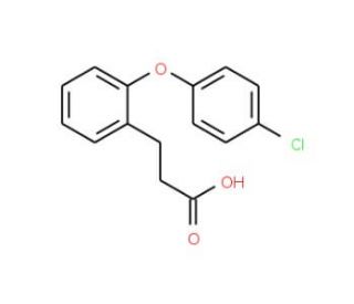 3-[2-(4-Chlorophenoxy)phenyl]propanoic acid - chemical structure image