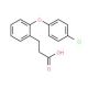 3-[2-(4-Chlorophenoxy)phenyl]propanoic acid - chemical structure image