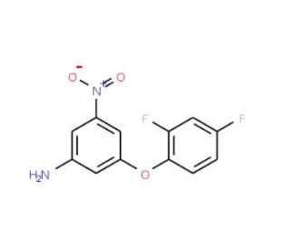 3-(2,4-Difluorophenoxy)-5-nitroaniline - chemical structure image