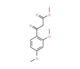 3-(2,4-Dimethoxy-phenyl)-3-oxo-propionic acid methyl ester (CAS 676348-64-4) - chemical structure image