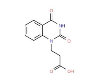 3-(2,4-dioxo-3,4-dihydroquinazolin-1(2H)-yl)propanoic acid - chemical structure image