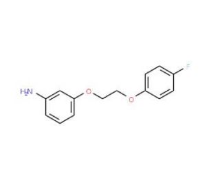 3-[2-(4-Fluoro-phenoxy)-ethoxy]-phenylamine - chemical structure image