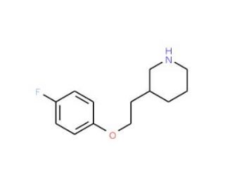 3-[2-(4-Fluorophenoxy)ethyl]piperidine - chemical structure image