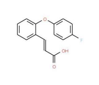 3-[2-(4-Fluorophenoxy)phenyl]acrylic acid - chemical structure image