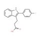 3-[2-(4-fluorophenyl)-1H-indol-3-yl]propanoic acid - chemical structure image