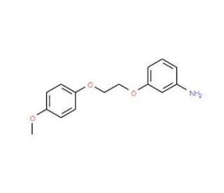 3-[2-(4-Methoxy-phenoxy)-ethoxy]-phenylamine - chemical structure image