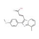 3-[2-(4-Methoxy-phenyl)-8-methyl-imidazo[1,2-a]-pyridin-3-yl]-acrylic acid - chemical structure image