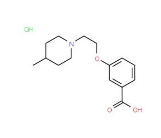 3-[2-(4-Methyl-piperidin-1-yl)-ethoxy]-benzoic acid hydrochloride - chemical structure image