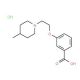 3-[2-(4-Methyl-piperidin-1-yl)-ethoxy]-benzoic acid hydrochloride - chemical structure image