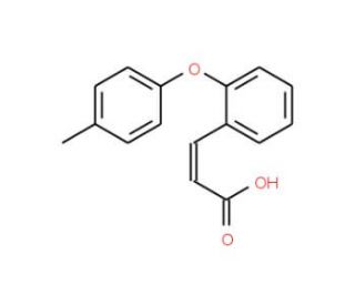 3-[2-(4-Methylphenoxy)phenyl]acrylic acid - chemical structure image