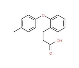 3-[2-(4-Methylphenoxy)phenyl]propanoic acid - chemical structure image