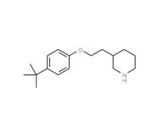 3-{2-[4-(tert-Butyl)phenoxy]ethyl}piperidine - chemical structure image