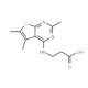 3-(2,5,6-Trimethyl-thieno[2,3-d]pyrimidin-4-ylamino)-propionic acid - chemical structure image