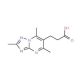 3-(2,5,7-Trimethyl-[1,2,4]triazolo[1,5-a]-pyrimidin-6-yl)-propionic acid - chemical structure image