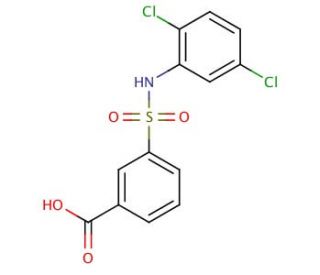 3-(2,5-Dichloro-phenylsulfamoyl)-benzoic acid - chemical structure image