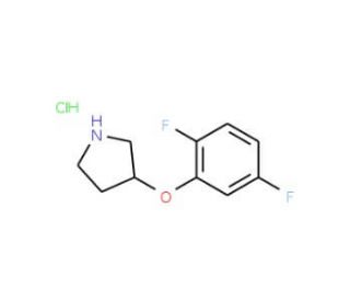 3-(2,5-Difluorophenoxy)pyrrolidine hydrochloride - chemical structure image