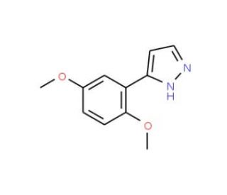 3-(2,5-Dimethoxyphenyl)-1H-pyrazole (CAS 181122-45-2) - chemical structure image