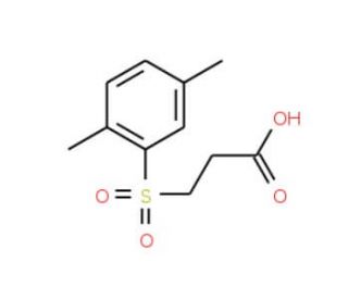 3-(2,5-Dimethyl-benzenesulfonyl)-propionic acid - chemical structure image
