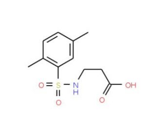 3-(2,5-Dimethyl-benzenesulfonylamino)-propionic acid - chemical structure image