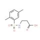 3-(2,5-Dimethyl-benzenesulfonylamino)-propionic acid - chemical structure image