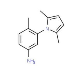 3-(2,5-Dimethyl-pyrrol-1-yl)-4-methyl-phenylamine (CAS 43070-87-7) - chemical structure image