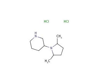3-(2,5-dimethylpyrrolidin-1-yl)piperidine dihydrochloride - chemical structure image