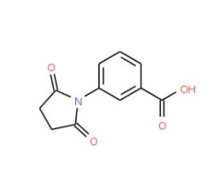 3-(2,5-Dioxo-pyrrolidin-1-yl)-benzoic acid (CAS 60693-31-4) - chemical structure image