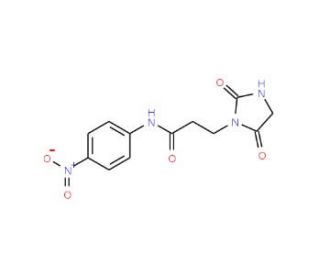 3-(2,5-dioxoimidazolidin-1-yl)-N-(4-nitrophenyl)propanamide - chemical structure image
