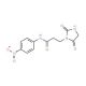3-(2,5-dioxoimidazolidin-1-yl)-N-(4-nitrophenyl)propanamide - chemical structure image