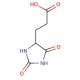 3-(2,5-dioxoimidazolidin-4-yl)propanoic acid (CAS 5624-26-0) - chemical structure image