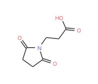 3-(2,5-dioxopyrrolidin-1-yl)propanoic acid (CAS 5724-76-5) - chemical structure image