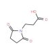 3-(2,5-dioxopyrrolidin-1-yl)propanoic acid (CAS 5724-76-5) - chemical structure image